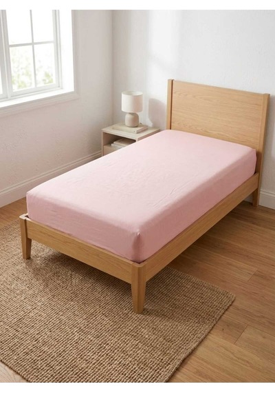 Pembe Renkli Tek Kişlik Çarşaf