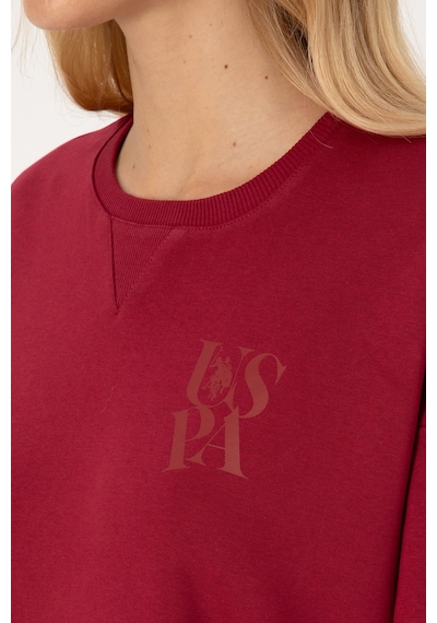 U.s. Polo Assn. Kadın Sweatshirt 50307787-vr104 Koyu Frambuaz/dark Raspberry