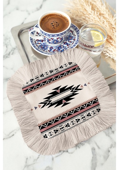 Etnik Geometrik Motifli Saçaklı Sunum Peçetesi - Bohem Zarif Siyah Pembe Krem Bardak Altlığı Mendil Pastel Sisli Turkuaz Etnik Geometrik Motifli Saçaklı Sunum Peçetesi - Bohem Zarif Siyah Pembe Krem Bardak Altlığı Mendil Pastel Sisli Turkuaz