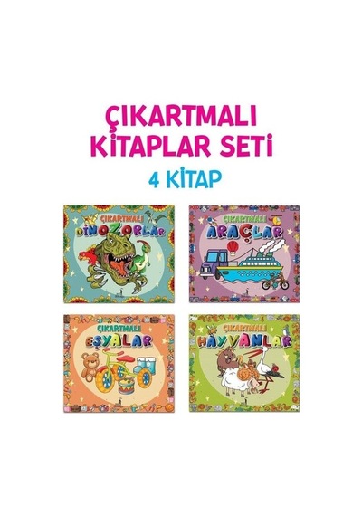 Çıkartmalı Kitaplar Seti - 4 Kitap Takım- Pal Sokağı