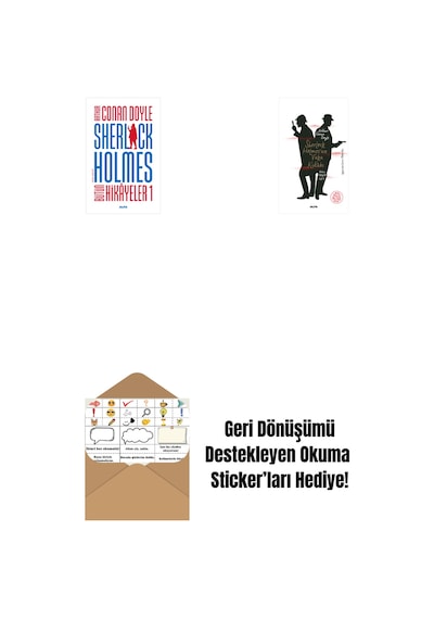 Sherlock Holmes - Bütün Hikayeler 1 Ciltli + Sherlock Holmes Un Vaka Kitabı + Okuma Sticker'ları