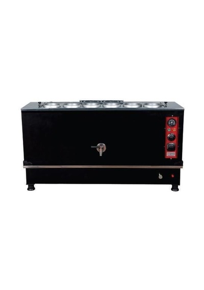 Anka Pro Kompakt Full Otomatik Çay Makinası 6 Demlikli 60 Litre Siyah Elektrikli Tüplü