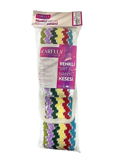 Renkli Xl Sırt Banyo Kesesi