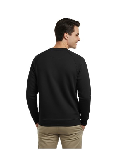 Raymons Erkek Spor Reklam Kol Sweatshirt Regular Fit Bgl-st04951 Siyah