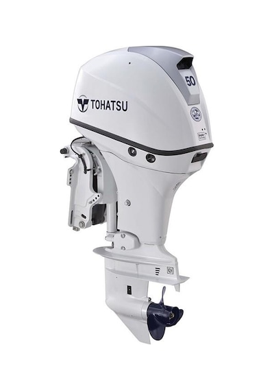 Tohatsu Mfs 50 Awetl Uzun Şaft Marşlı Trimli Beyaz Deniz Motoru