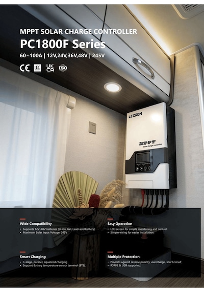 Lexron 80a Hv 15 230v Mppt Şarj Kontrol Cihazı