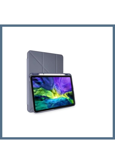 Buradabulabilirsin Apple Uyumlu iPad Air 4 10.9 Kılıf Kalemlikli Mars Tablet Kılıfı - Lavender Bbz