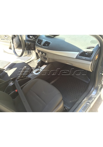 Renault Fluence Havuzlu Paspası 3D Siyah Klipsli
