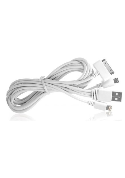 3in1 Çoklu Şarj Kablosu Micro Usb 8pin Lightning Uyumlu