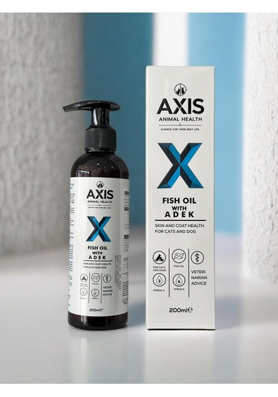 Fish Oil With Adek 200 Ml Kedi Ve Köpekler İçin Omega 3-6 İçeren Balık Yağı Takviyesi