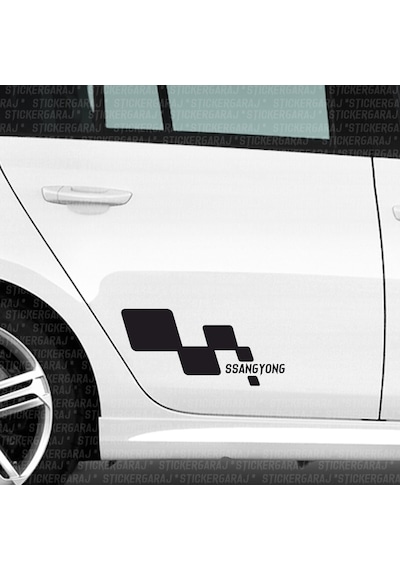 Ssangyong Rodius Yan Kapı Sticker Aksesuarı Tuning Araca Özel