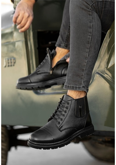 Daxtors Darko Su Ve Soğuk Geçirmez Içi Kürklü Unisex 36-46 Büyük Numara Mevcut Bot Siyah