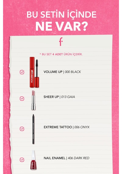 Flormar Valentine's Day Look 4 Lu Makyaj Seti SET274