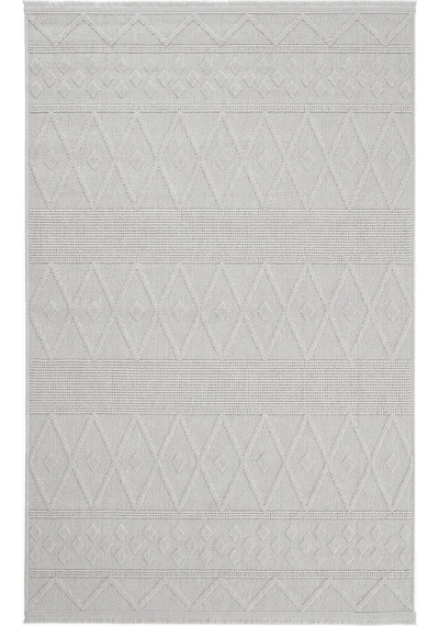 Seyran Loopy 620 Krem Halı Ince Mutfak Kilim Salon Kesme Halı Yolluk Krem