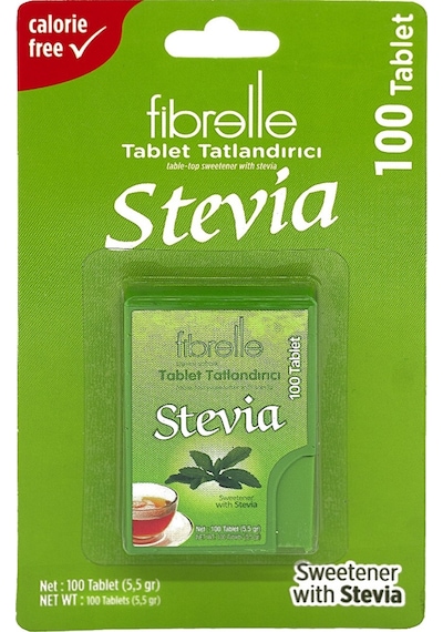 Fibrelle Stevialı Tablet Tatlandırıcı 100'lü