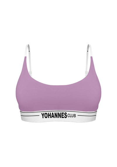 Yohannes Club, Kadın Pamuklu, Bralet Sütyen, Renk Seçenekli, Tekli Paket LILA
