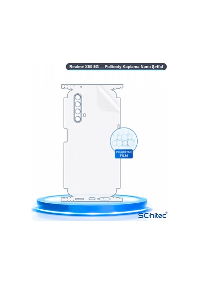 Realme X50 5g Uyumlu Fullbody Arka Kaplama Hidrojel Koruyucu Film
