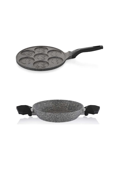 Schafer Granit 22 Cm Sahan Ve Emojili Pankek Tavası 26 Cm