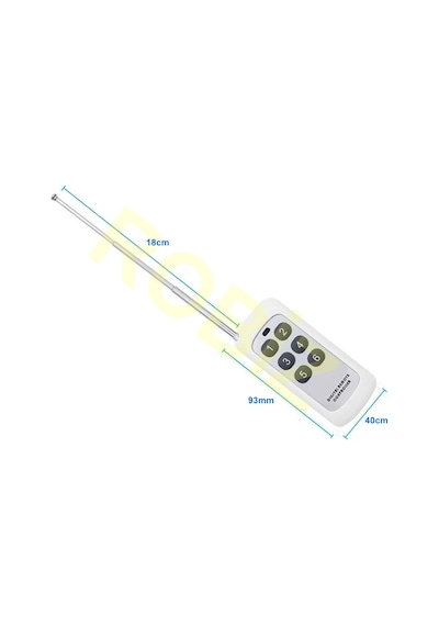 433mhz Kablosuz Uzaktan Kumanda 6 Buton Teleskopik Anten Garaj Otomatik Kapı Kepenk Bariyer Alarm