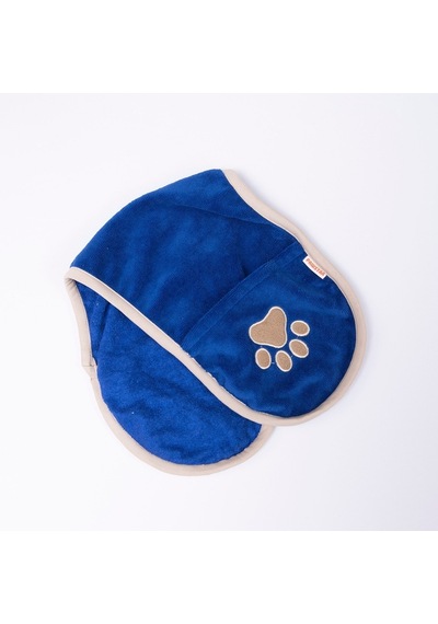 Navy Blue Lacivert Evcil Hayvan Kurulama Havlusu-köpek Kurulama Havlusu- Kedi Kurulama Havlusu