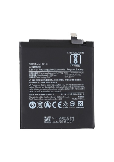 Cbtx Xiaomi Redmi Note 4x Li-polimer Pil İçin 4000mah Bn43