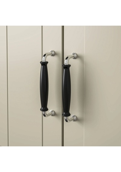 Ikea Klıngstorp 2'li Mobilya Kulpu 141 Mm Krom - Siyah