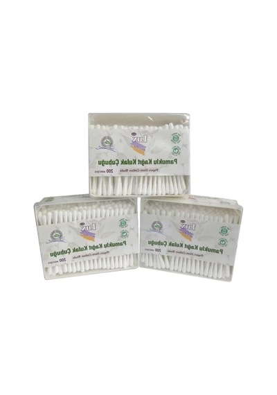 Pamuklu Kağıt Kulak Çubuğu - 3 Paket, Toplam 600 Adet