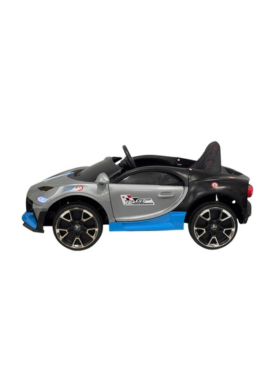 Bugatti 12 Volt Uzaktan Kumandalı Akülü Araba Hızlı Motor Gt Gri