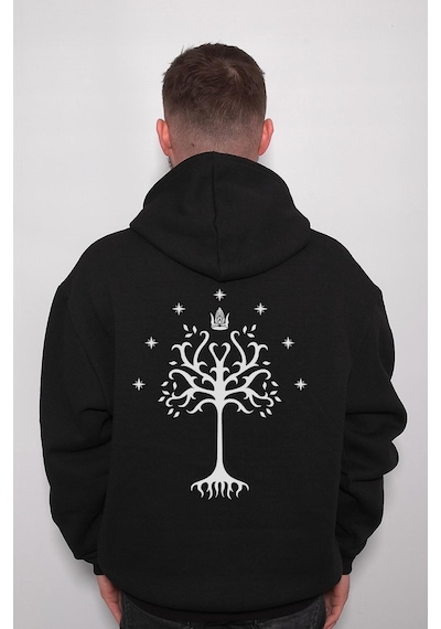 The Lord Of The Rings Yüzüklerin Efendisi Ağaç Sweatshirt Unisex Kapüşonlu Hoodie 001