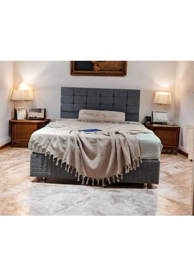 Çift Kişilik Pike 200x230cm, Bej, %100 Pamuk, Yumuşak Dokulu, Hann Yalın Bej