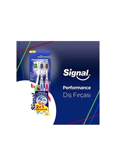 Signal Performans Etkin Diş Temizliği 2+1 Orta Diş Fırçası