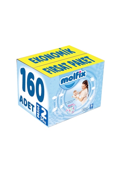 Molfix Bebek Bezi Beden:2 3-6 Kg Mini 160 Adet