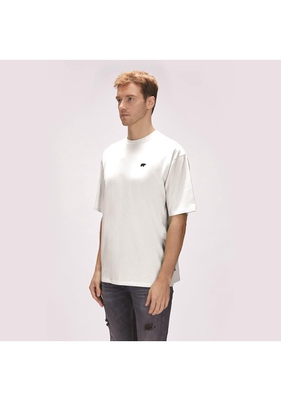 Bad Bear Damon Oversize Erkek T-shirt - Kırık Beyaz