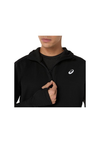 Asics Road Wınter Ls Hoodıe Erkek Siyah Beyaz Sweatshirt 2011d359-001