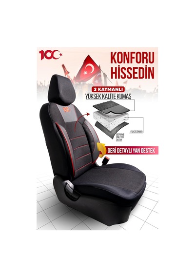 Ayrex 100. Yıl Özel Serisi Oto Koltuk Kılıfı Diğer