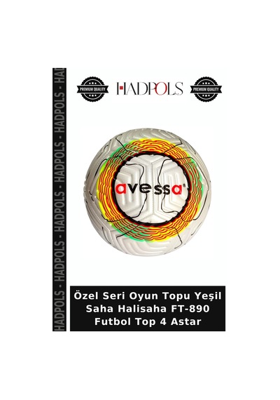 Özel Seri Oyun Topu Yeşil Saha Halisaha Ft-890 Futbol Top 4 Astar