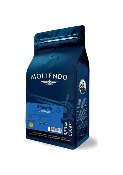 Ethiopia Djimmah Yöresel Kahve Çekirdek Kahve 250 G Aeropress