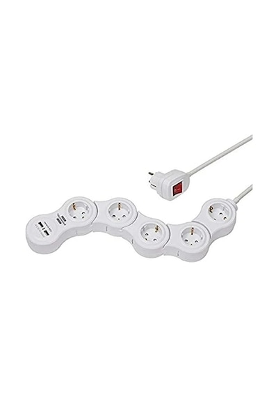 Usb Şarj Fonksiyonlu 5'li Çoklu Priz - 1.4 M Kablo 0