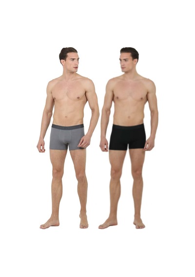 Ds Damat Siyah-gri Boxer Set
