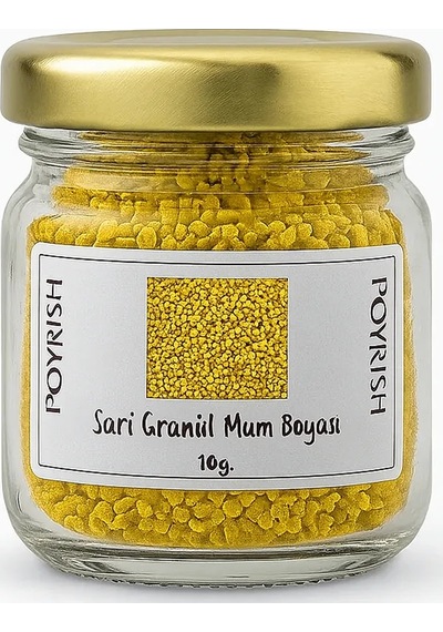 Sarı Granül Mum Boyası 10 Gr Renksiz