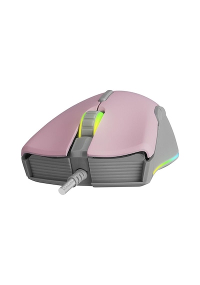 Rampage Smx-r21 Compact Usb Pembe/gri Rgb Işıklı+macro 7200dpi / 1000hz Gaming Oyuncu Mouse Rampage -