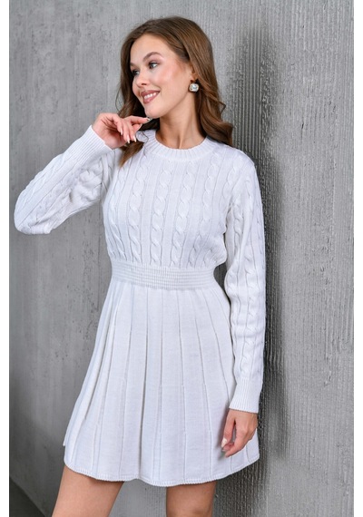 Flex Fashıon Saç Örgülü Trend Popüler Triko Mini Elbise Krem - 662242424 Krem - 662242424 Krem Flex Fashıon Saç Örgülü Trend Popüler Triko Mini Elbise Krem - 662242424 Krem - 662242424 Krem