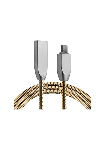 Ally Usb Type-c Zinc Alloy Dayanıklı 24 A Metal Usb Kablo- 5775 Renk: Gümüş