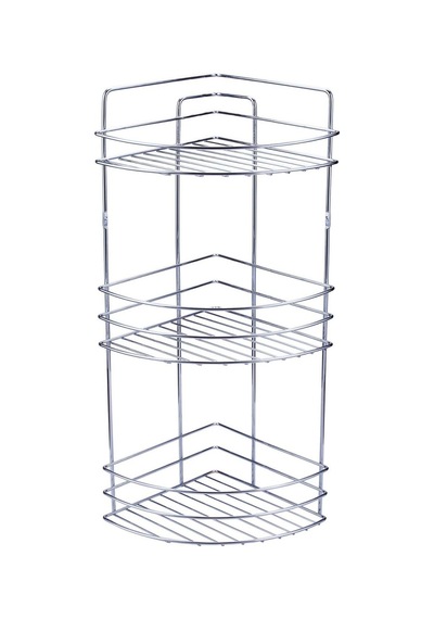 Metal Tel Köşe Şampuanlık Üçlü 22X22