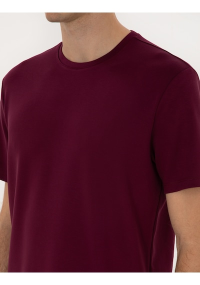 Pierre Cardin Erkek Plum Tişört 50308037-vr177 Plum