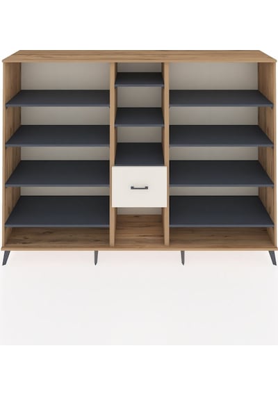 Hyperion Dolap 11 Raflı 3 Çekmeceli 220x44x163 Çam-antrasit/ayta Çam-antrasit/aytaşı Hyperion Dolap 11 Raflı 3 Çekmeceli 220x44x163 Çam-antrasit/ayta Çam-antrasit/aytaşı