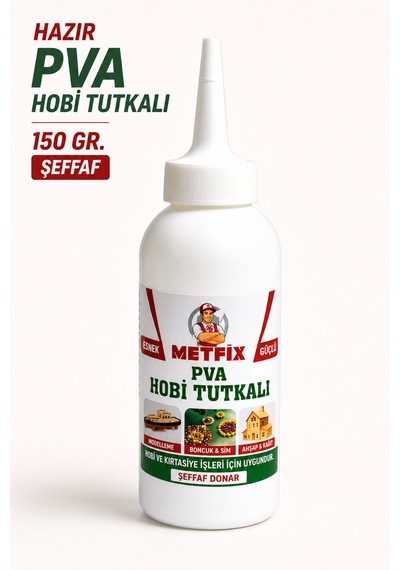 Metfix Pva Hobi Tutkalı 150gr, Şeffaf Donar