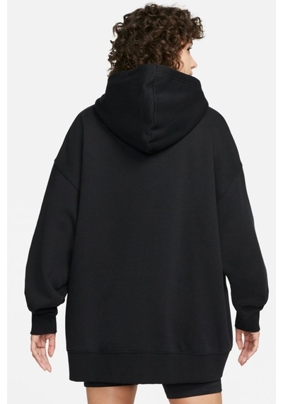 Nike Sportswear Essentials Oversize Fleece Full Zip Hoodie Kadın Geniş Kalıp Kapüşonlu Sweatshirt Siyah Siyah Nike Sportswear Essentials Oversize Fleece Full Zip Hoodie Kadın Geniş Kalıp Kapüşonlu Sweatshirt Siyah Siyah