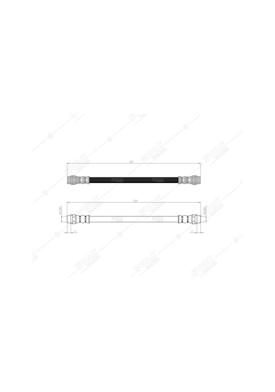 SVAC 100146 Arka Ara Fren Kaliperinde Fren Hortumu Sprinter 3T 903 , 4T 904 95-06 - Crafter Lt 35 96-