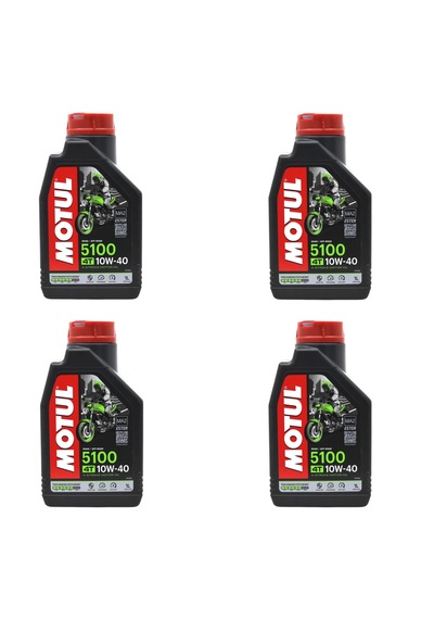 Motul 5100 10w40 4t Motosiklet Yağı 1 Lt 4 Adet